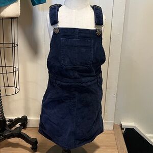 Crewcuts Navy Blue Corduroy Kids Overall Jumper